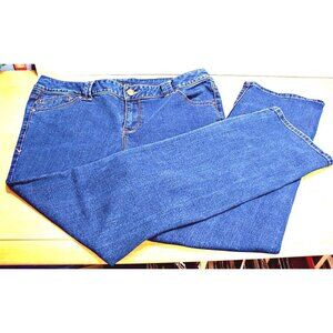 Lane Bryant Straight Fit Slim Bootcut Genius Fit Jeans Medium Wash Size 20 Avera